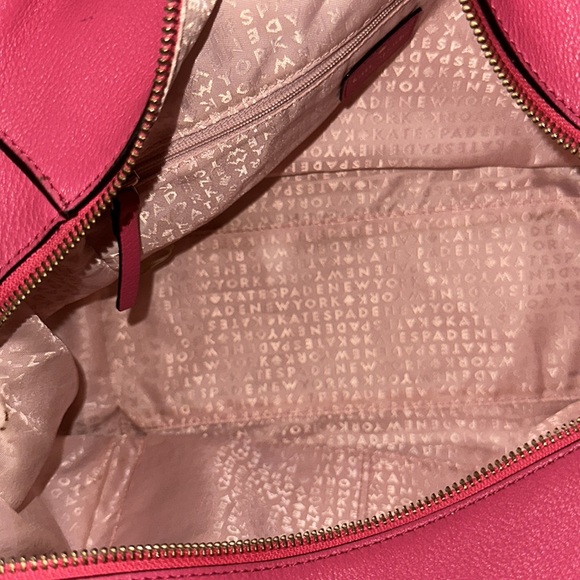 KATE SPADE hot pink leather bag very big size in great condition ❤️❤️❤️ - Picture 7 of 7